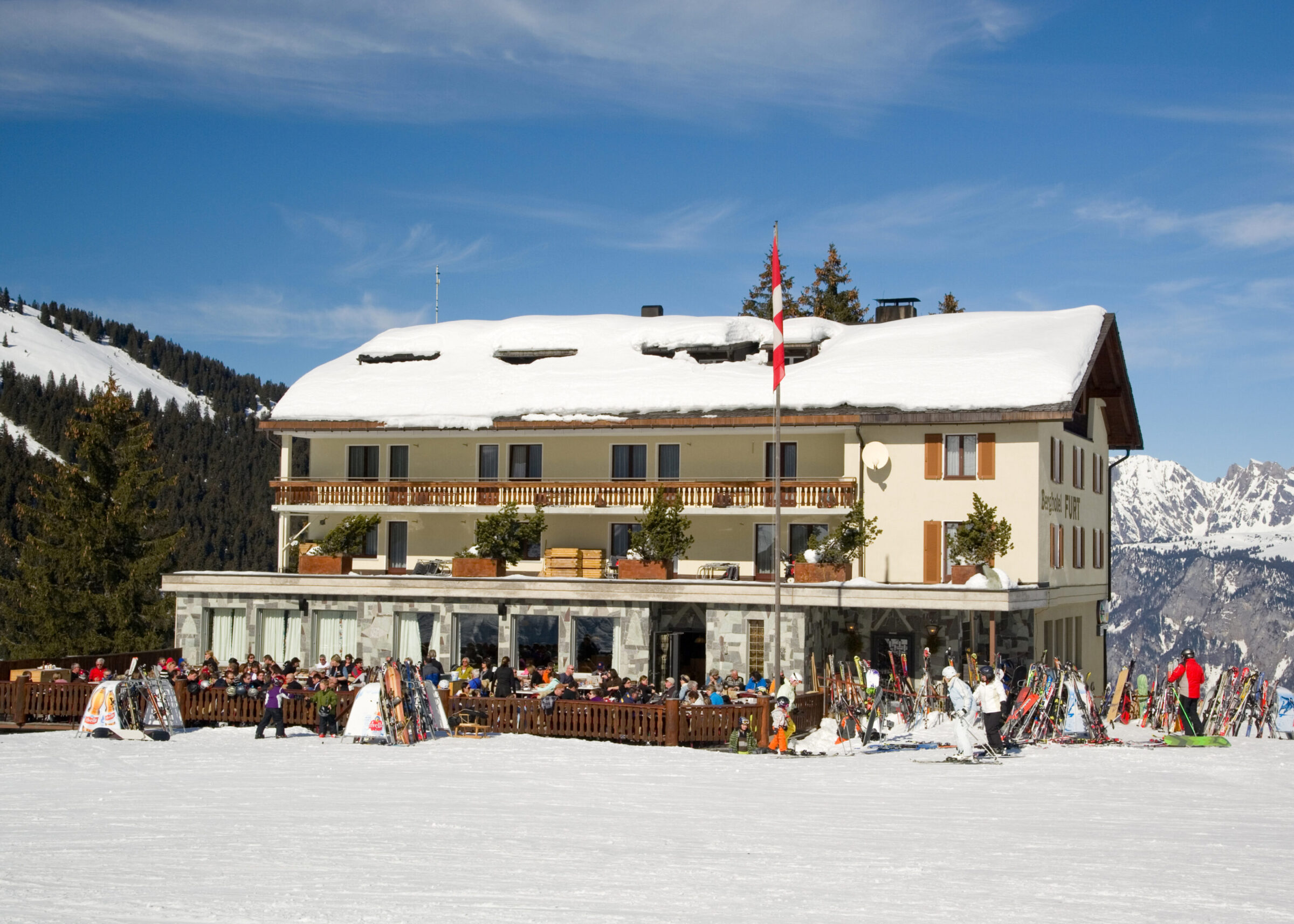 Alpenhotel Furt Wangs Pizol im Winter